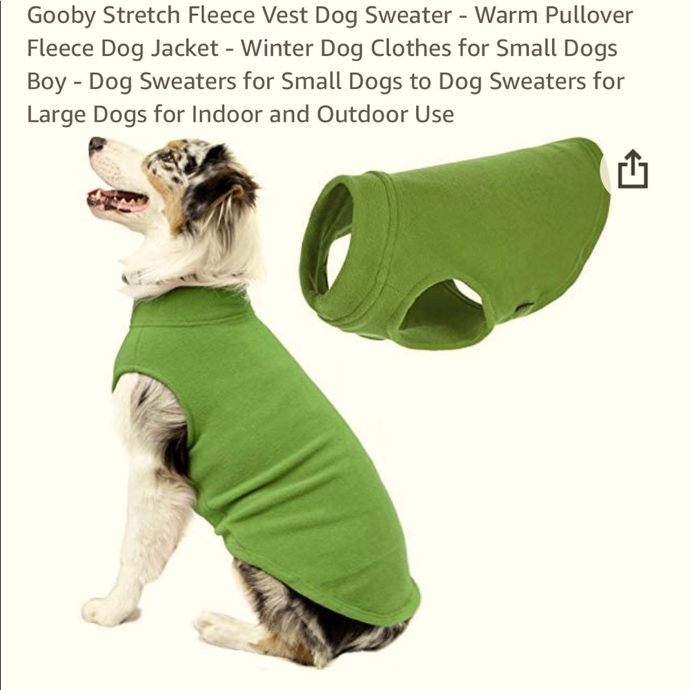 New Small Fleece Dog Vest